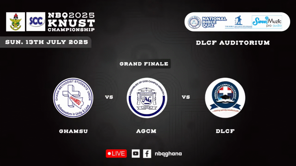 #NBQ2025 KNUST Championship Grand Finale - GHAMSU v AGCM v DLCF - YouTube